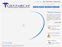 Tablet Screenshot of contabcaf.com.br